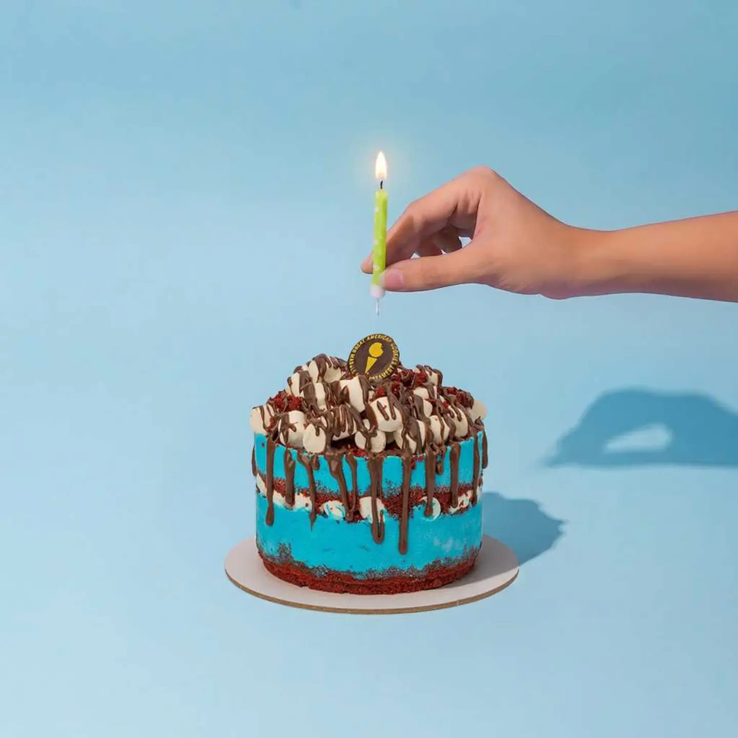 Blue Sky Cotton Candy Mini Cake