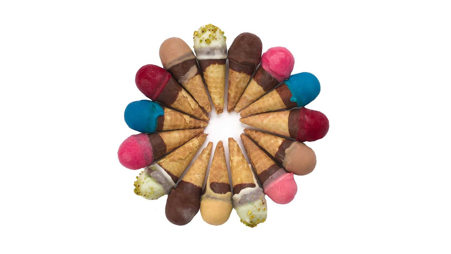 Mini Ice Cream Cones 15 Pieces (Assorted)