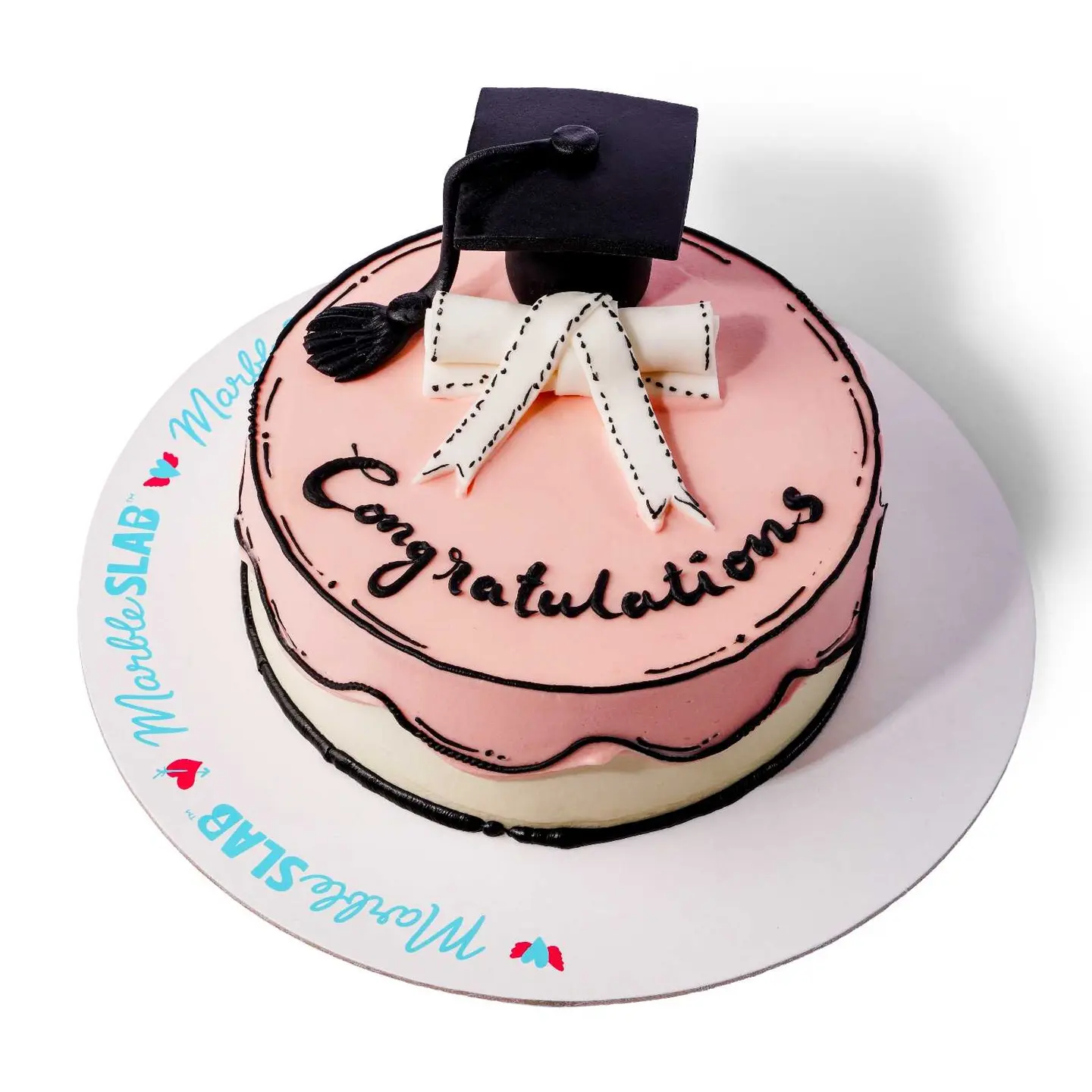 كيكة تخرج وردية