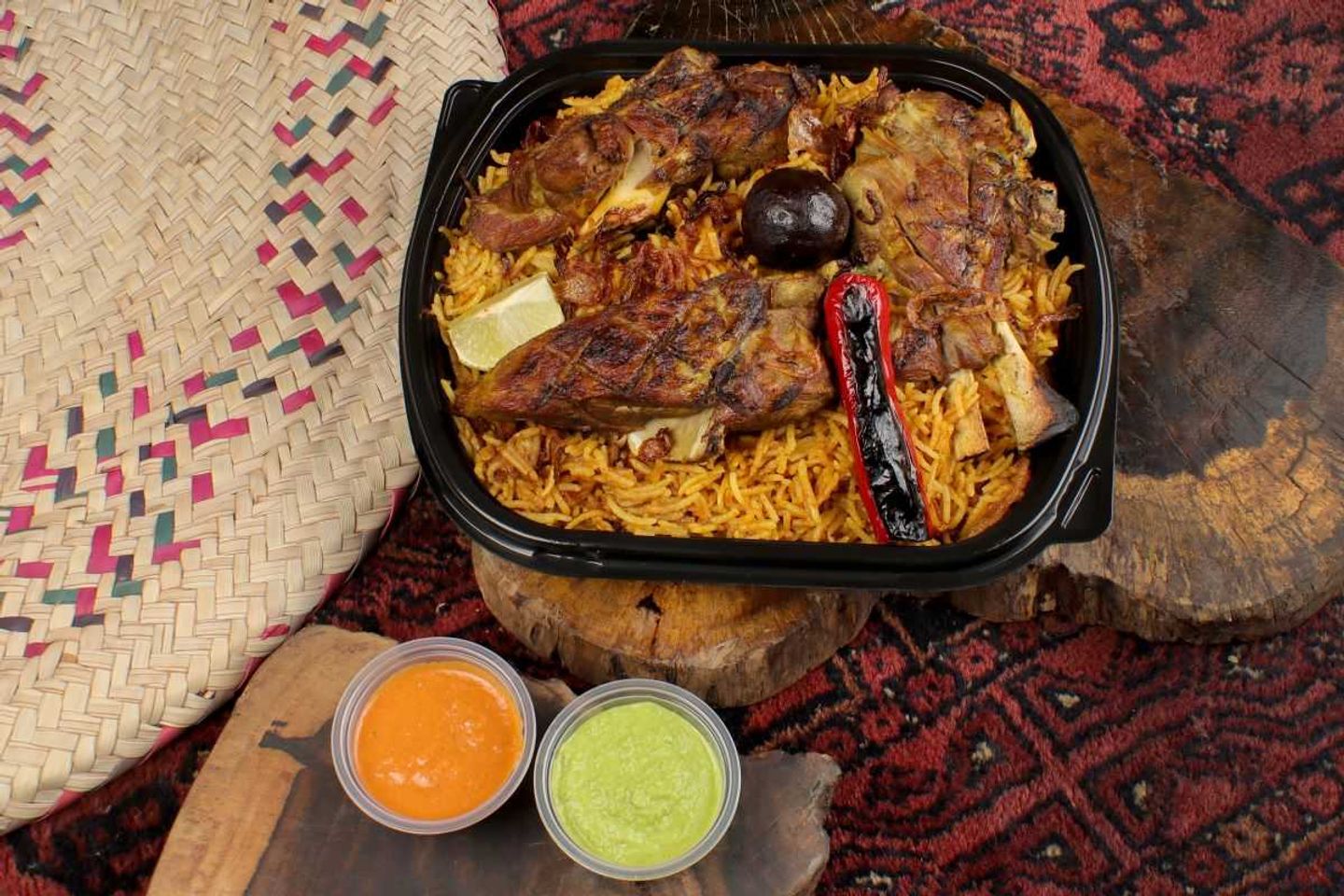 كبسة حساوية لحم