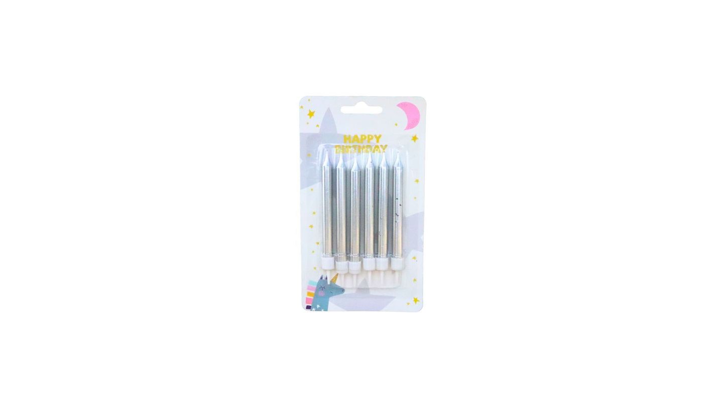 Small Candle Silver