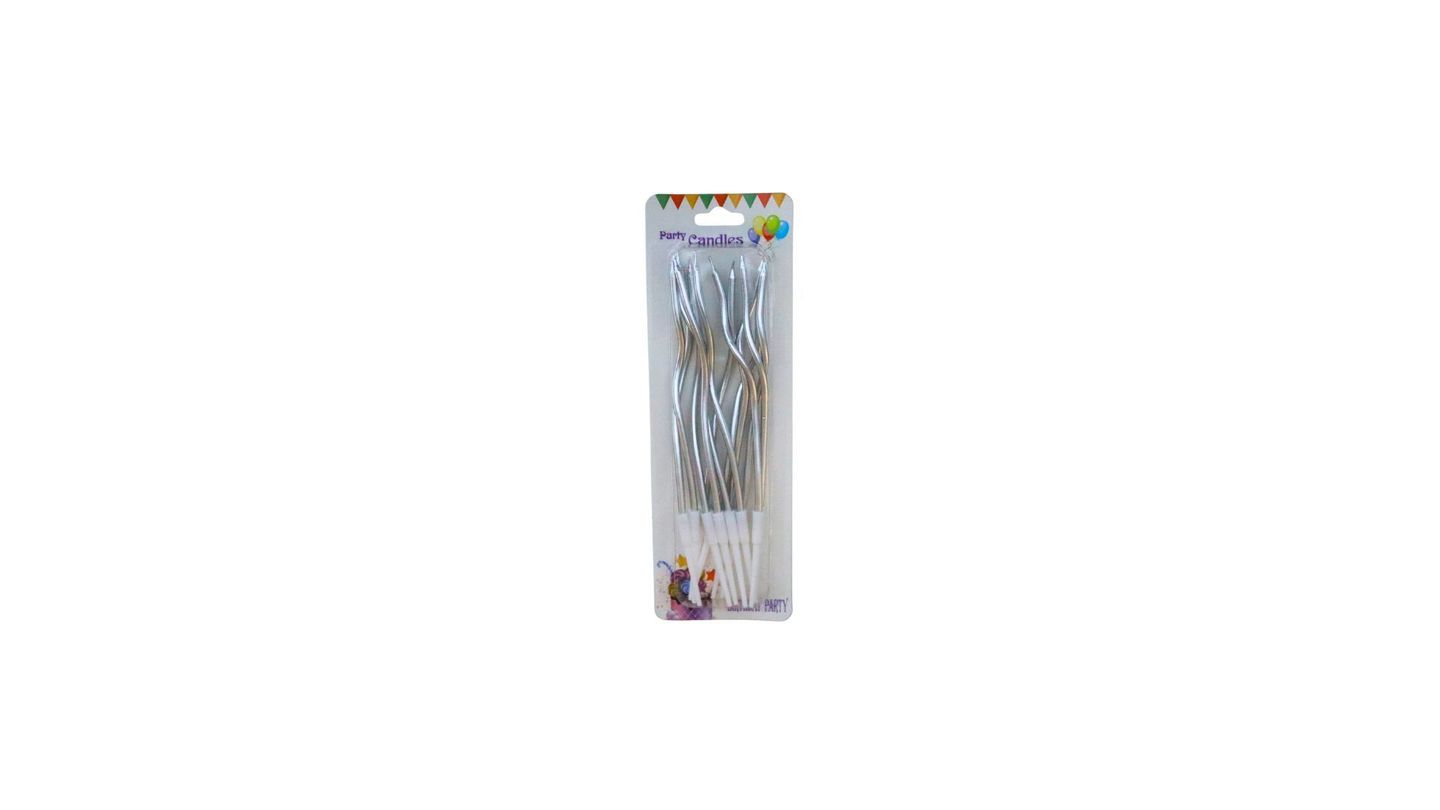 Spiral Candle Silver