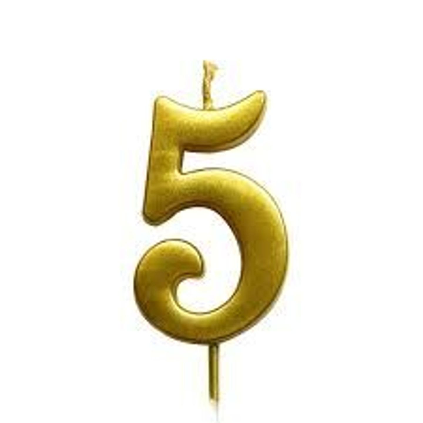 Numbered Candle 5