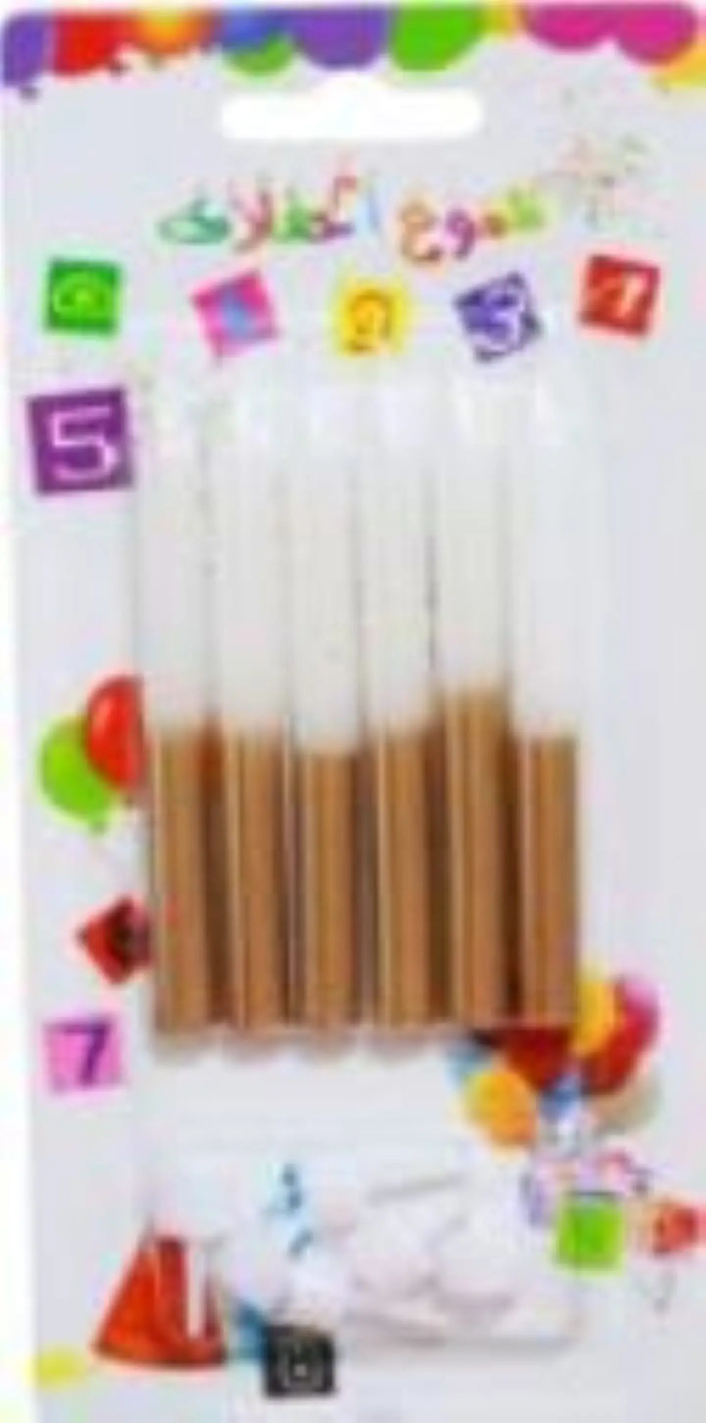 شمعة ذهبي وأبيض