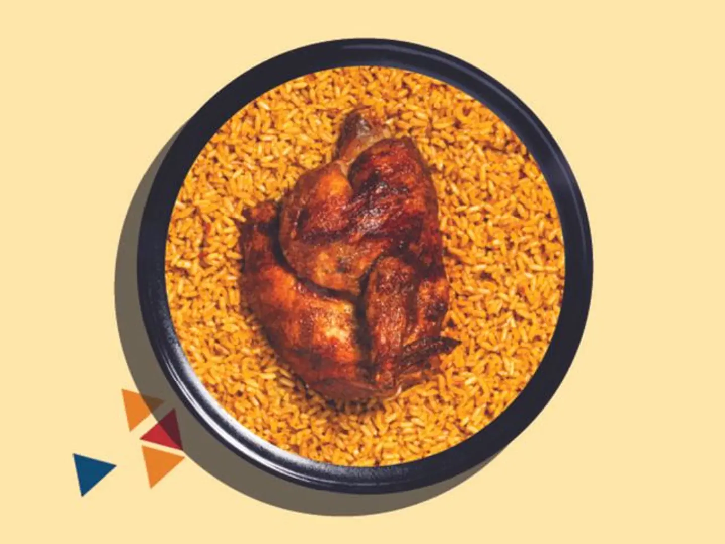 نص مقمر مع الأرز