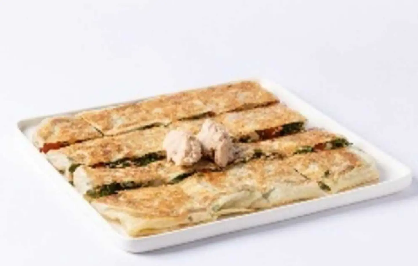Vegetable Muttabaq With Cheddar And Tuna