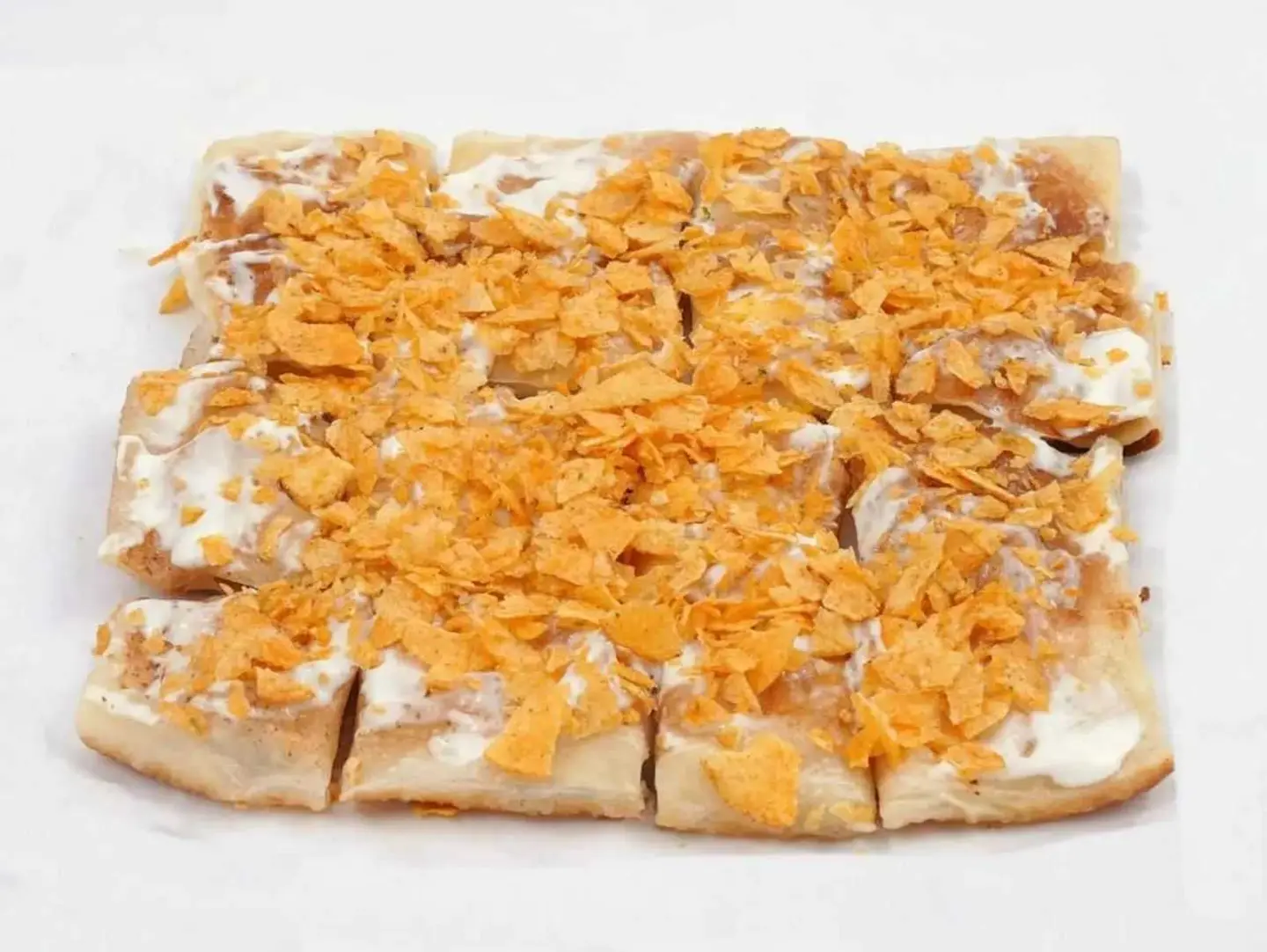 Liquid Cheese Muttabaq With Oman Chips
