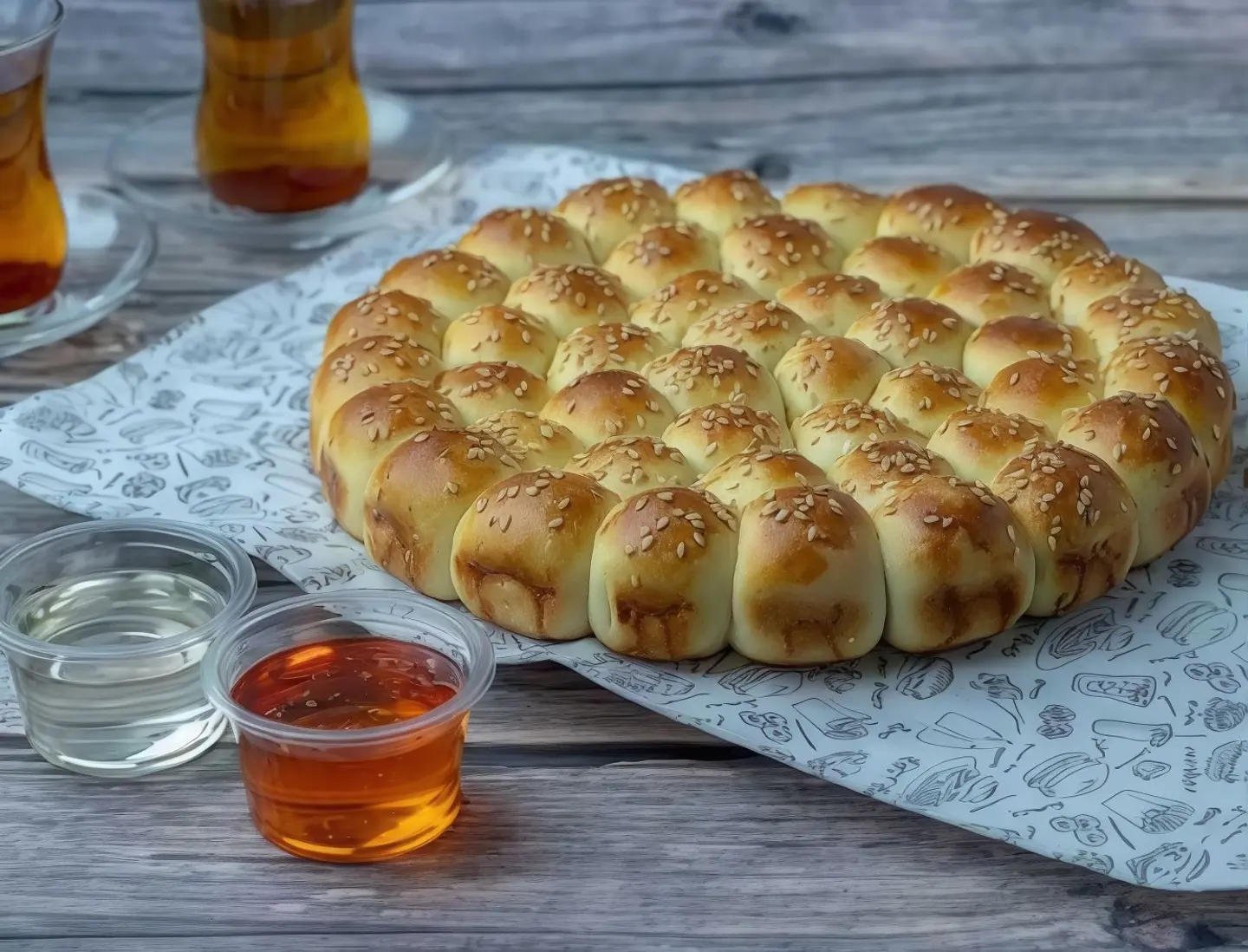 Small Sesame Honeycomb