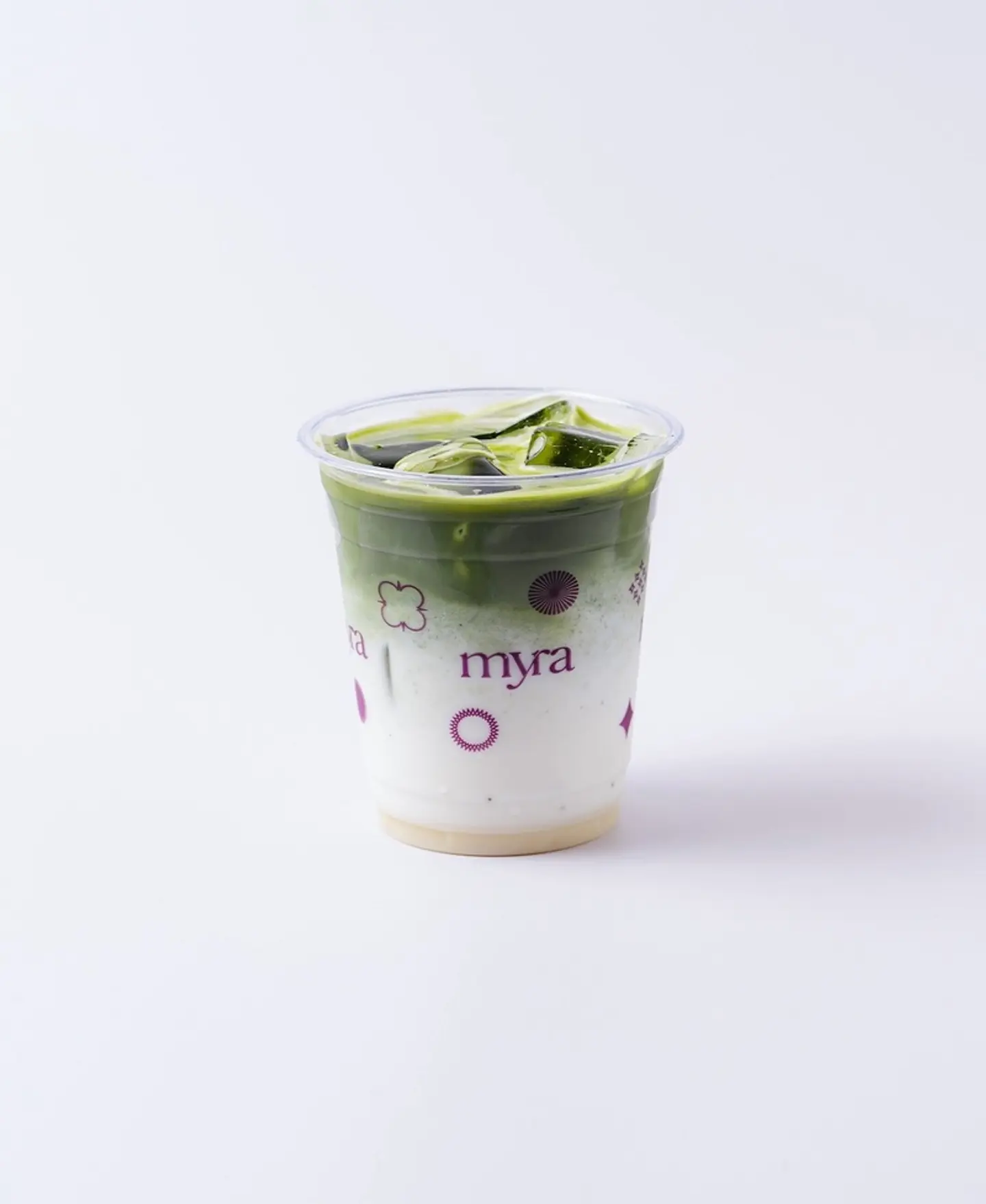 Iced Cardamon Matcha Latte 14 Oz