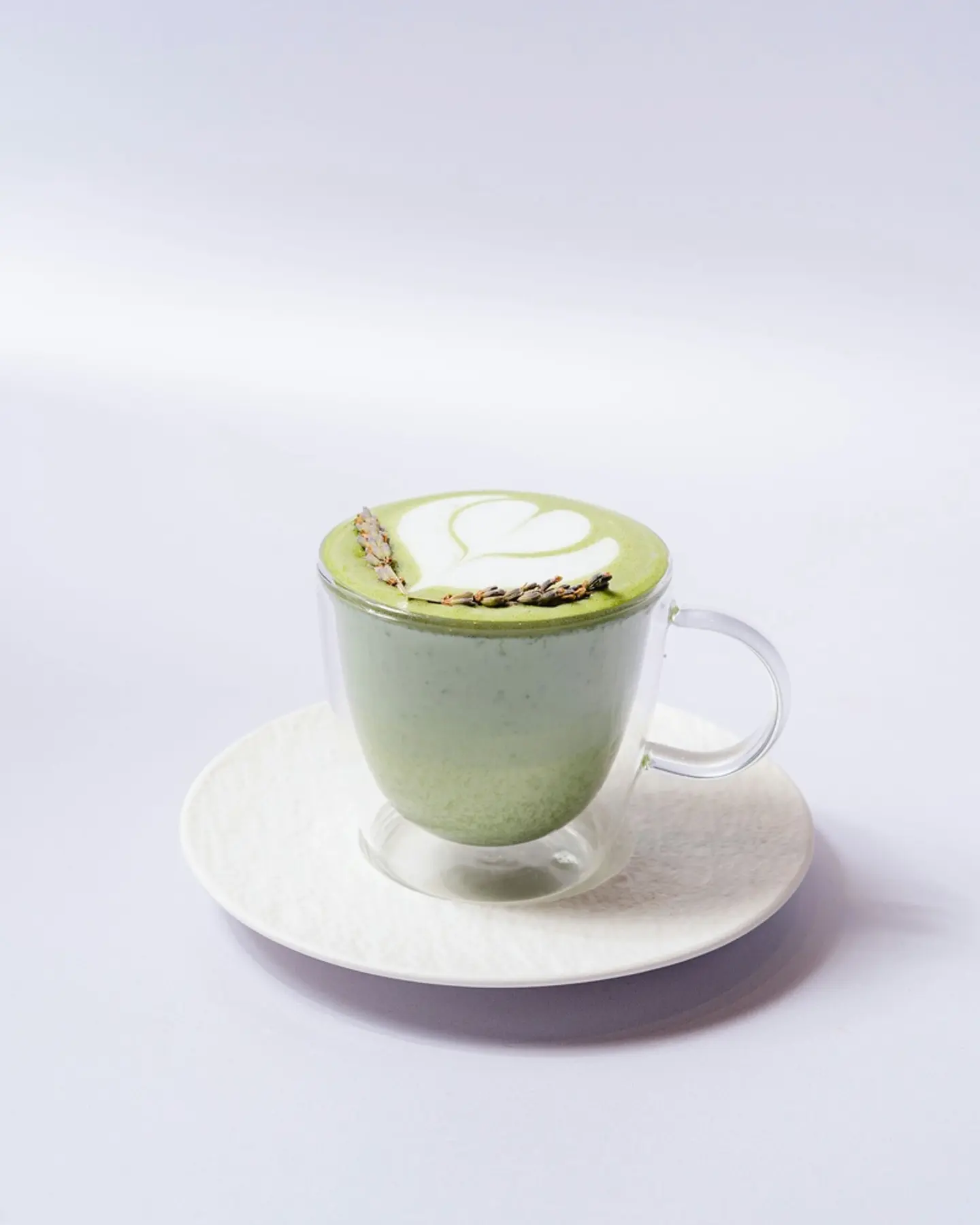 Matcha Lavender Latte 12 Oz.