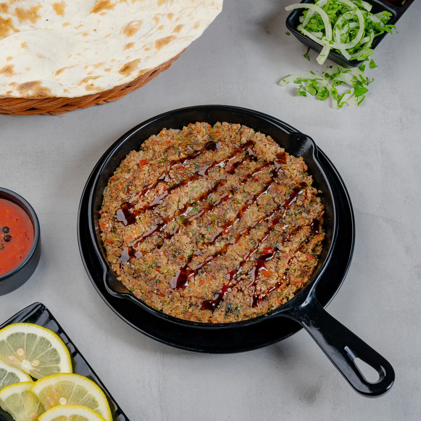 Meat Kofta With Pomegranate Sauce