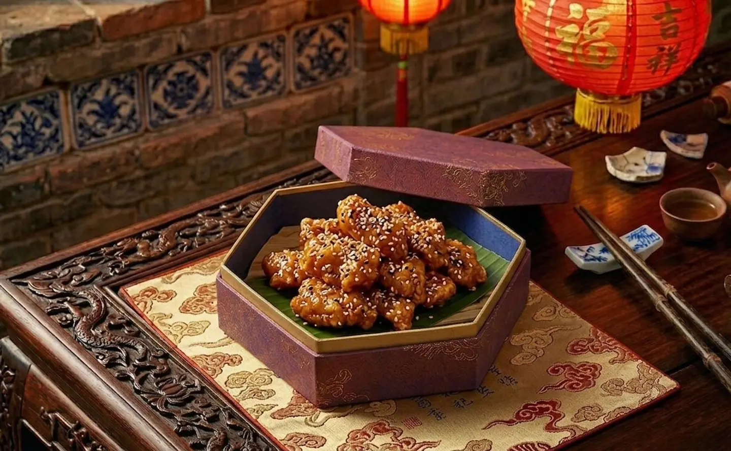 Golden Sesame Chicken