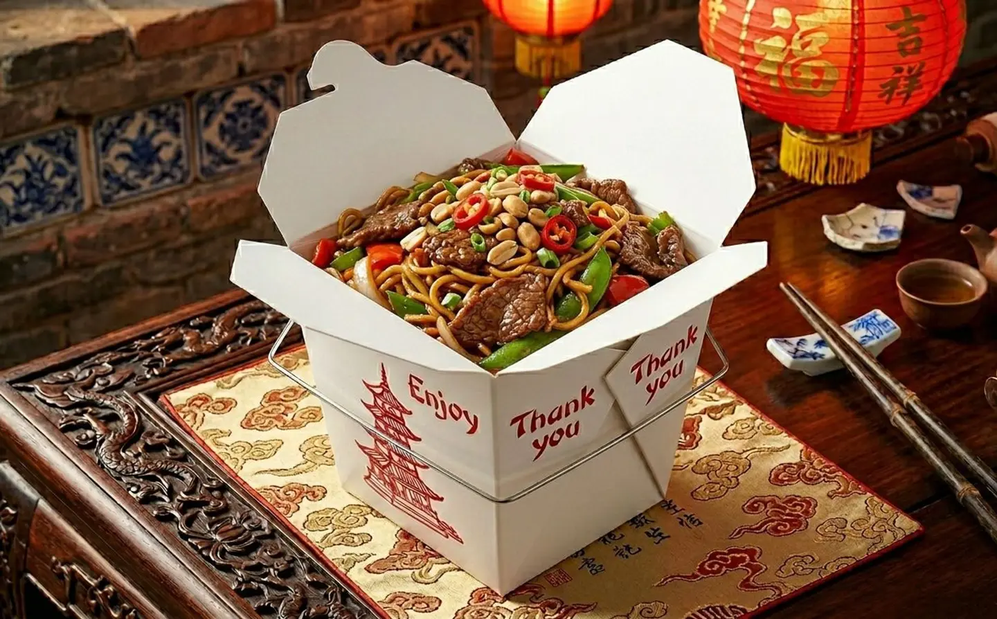 Kung Pao Beef Noodles