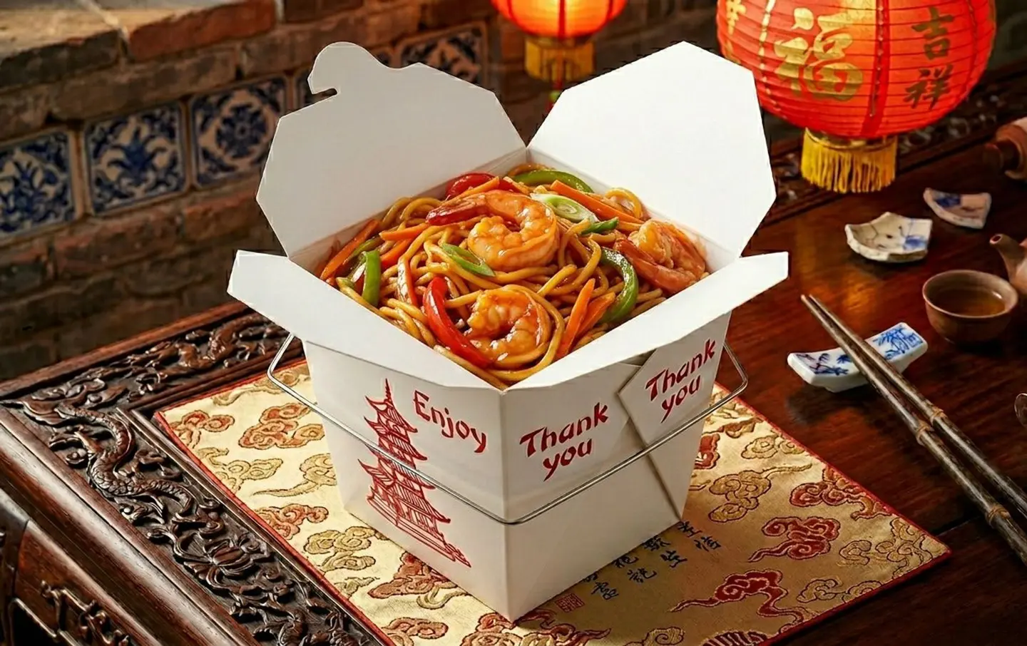 Sweet & Sour Prawn Noodles