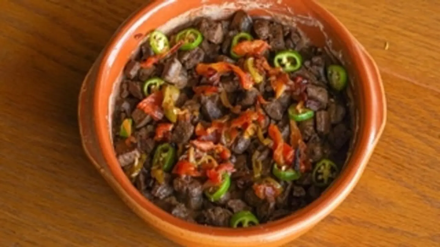 طاجن فول بالكبده
