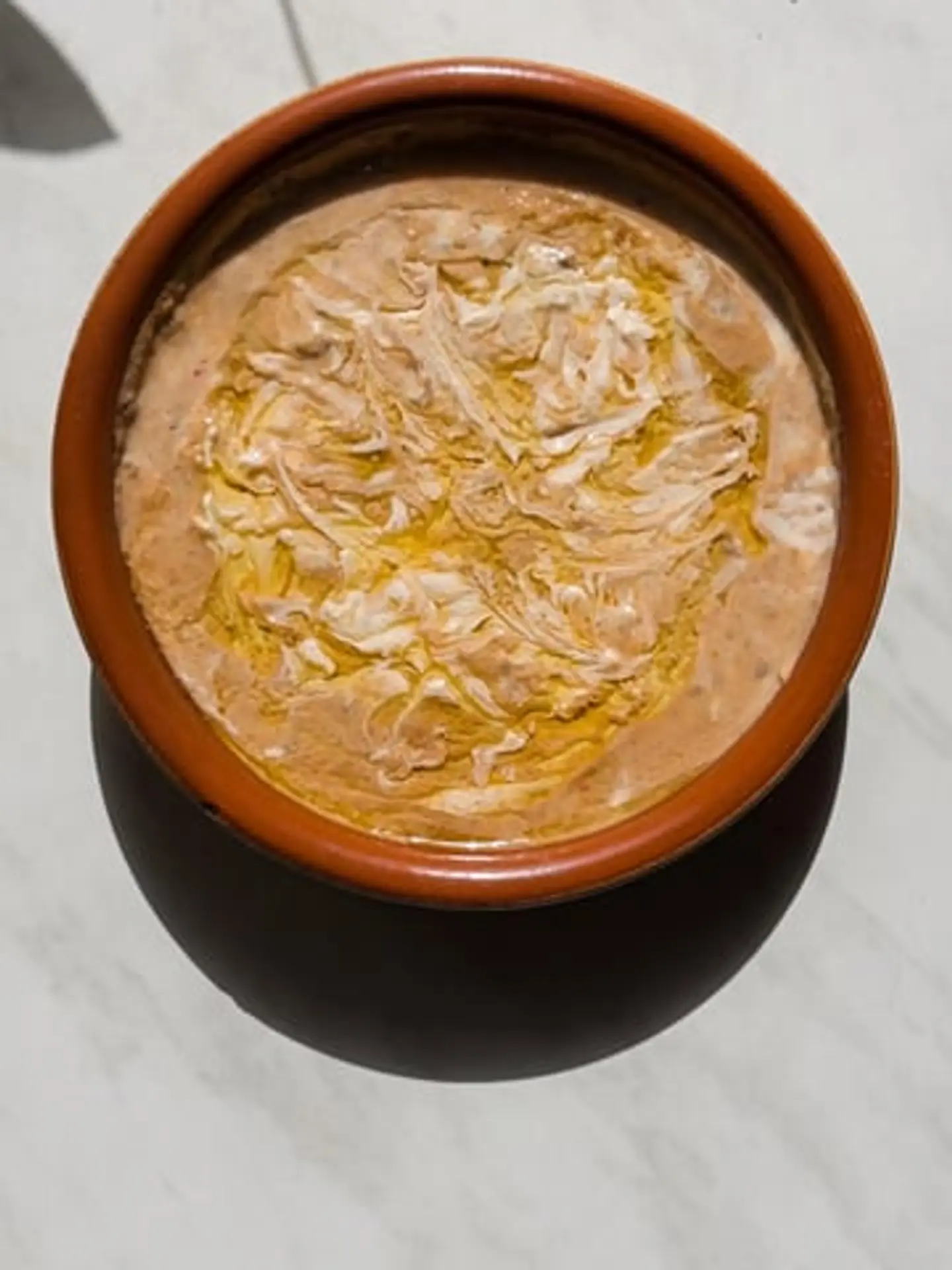 طاجن فول بالقشطه