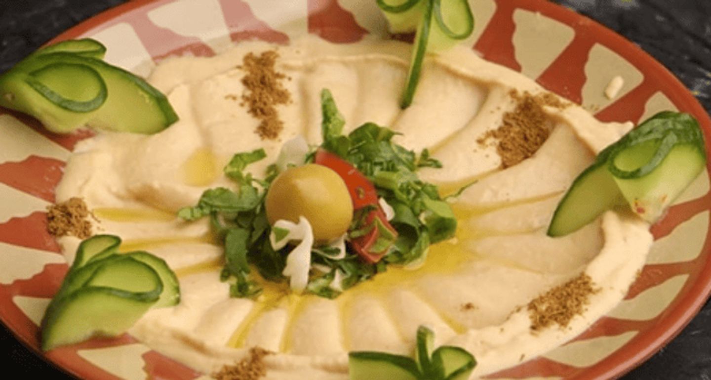Hummus With Nuts Plate