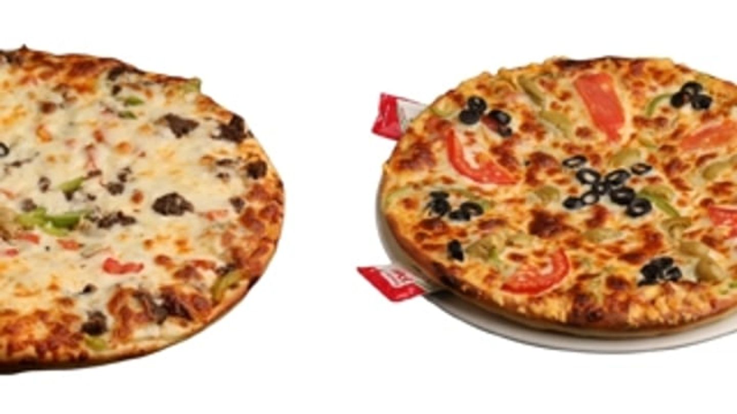 Mixed Cheese Pizza + Cream, Honey & Nuts Pastry