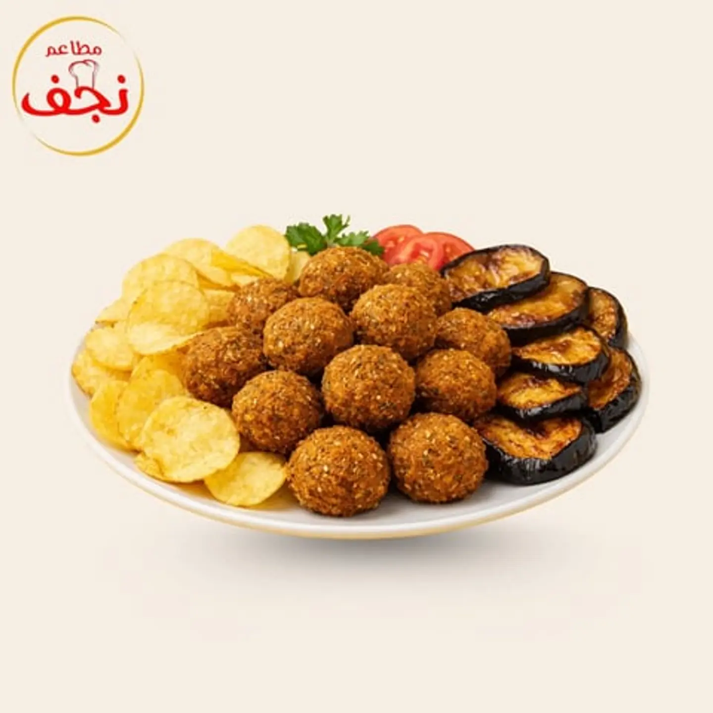 صحن فلافل مشكل