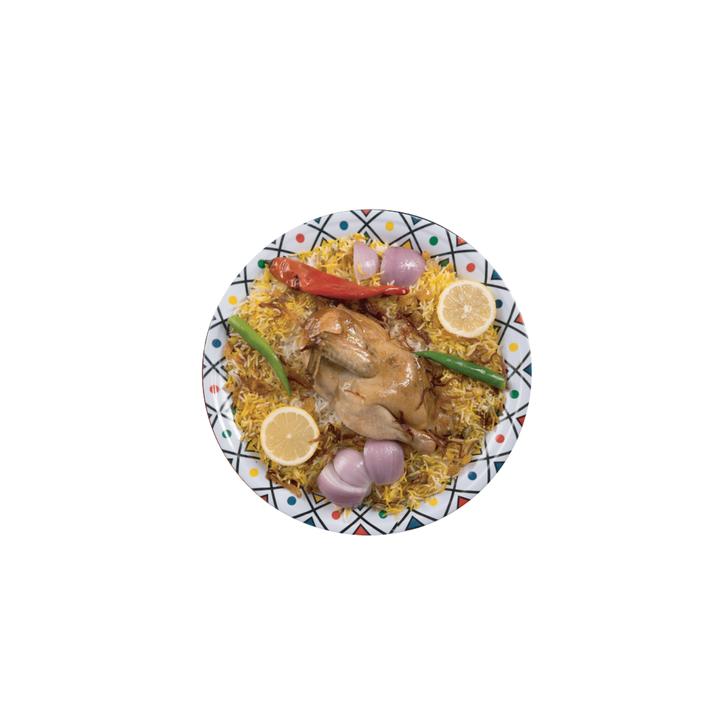 حبة دجاج حنيذ مع ارز شعبي