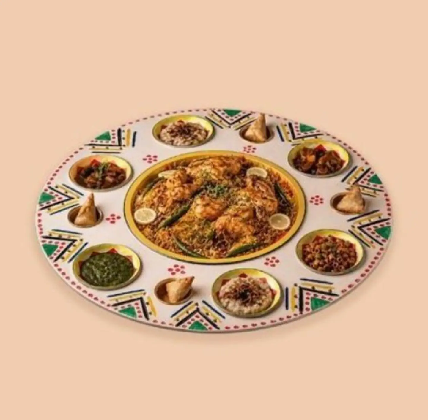 Chicken Al Afia Plate Gathering