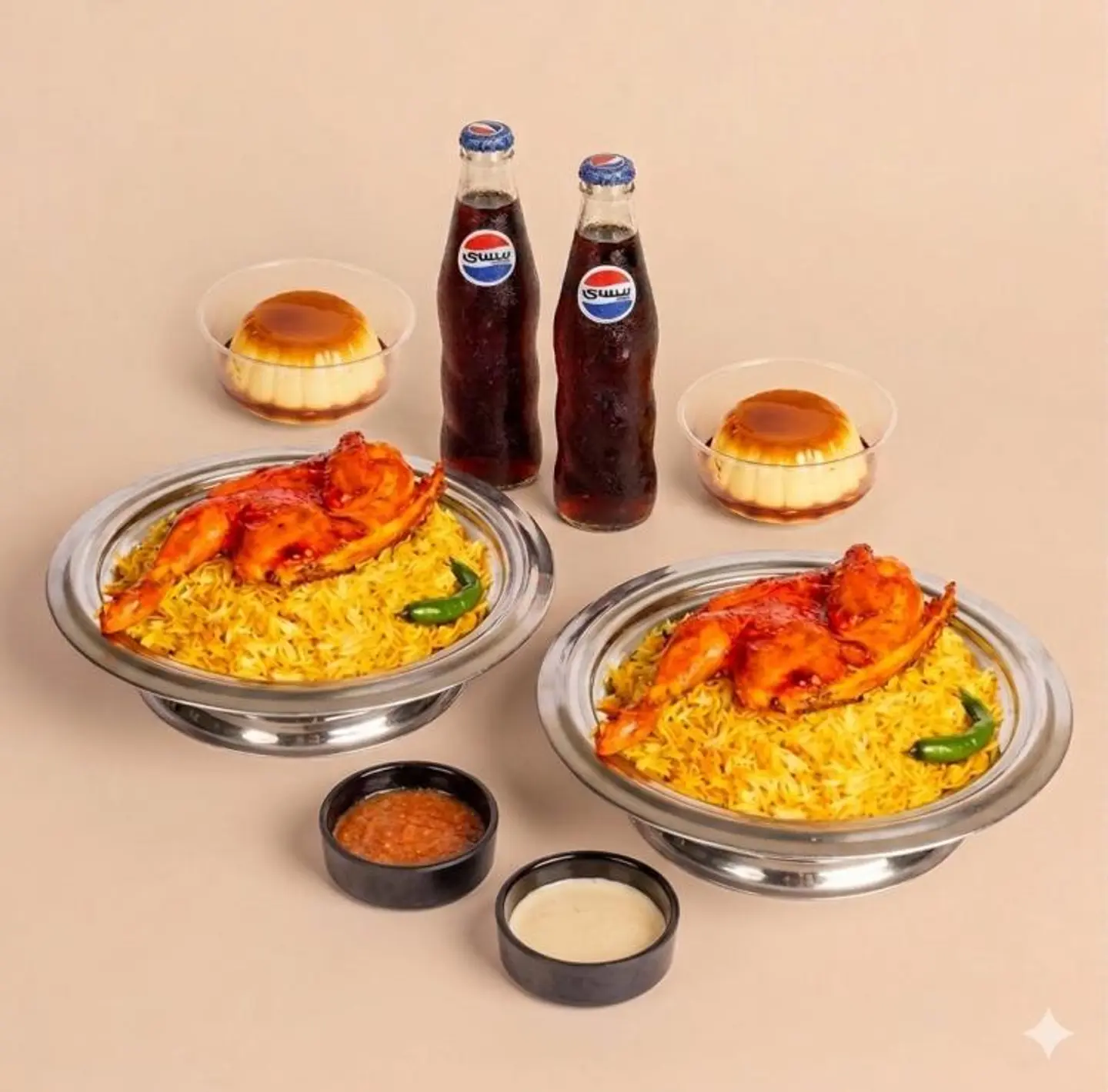 Pressed Chicken Meal And Dessert