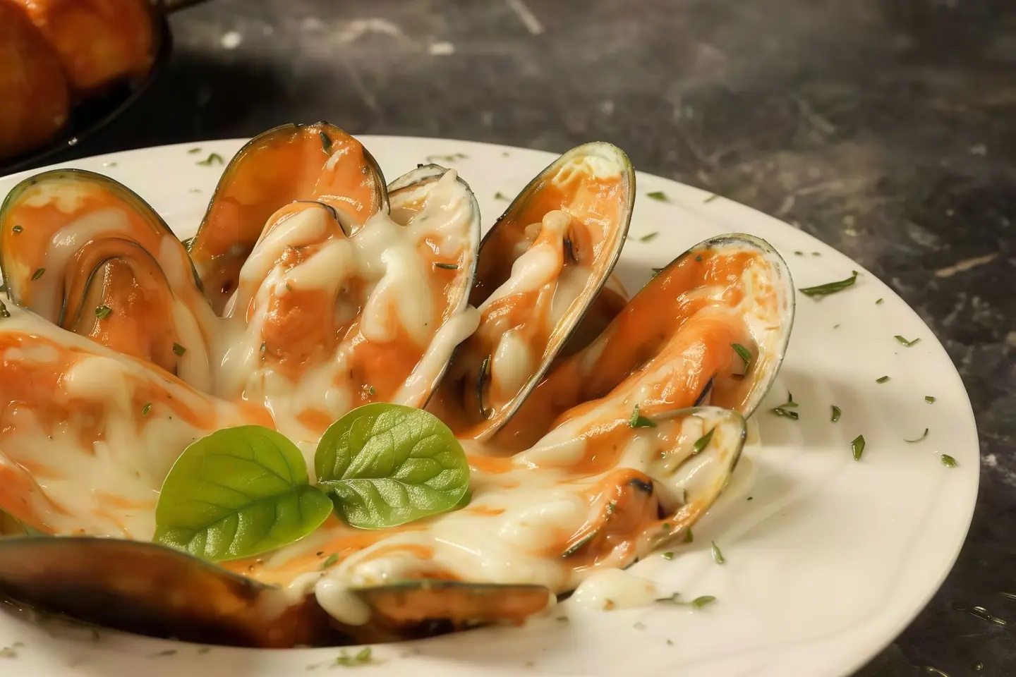 Mussels, Cheese And Sauce