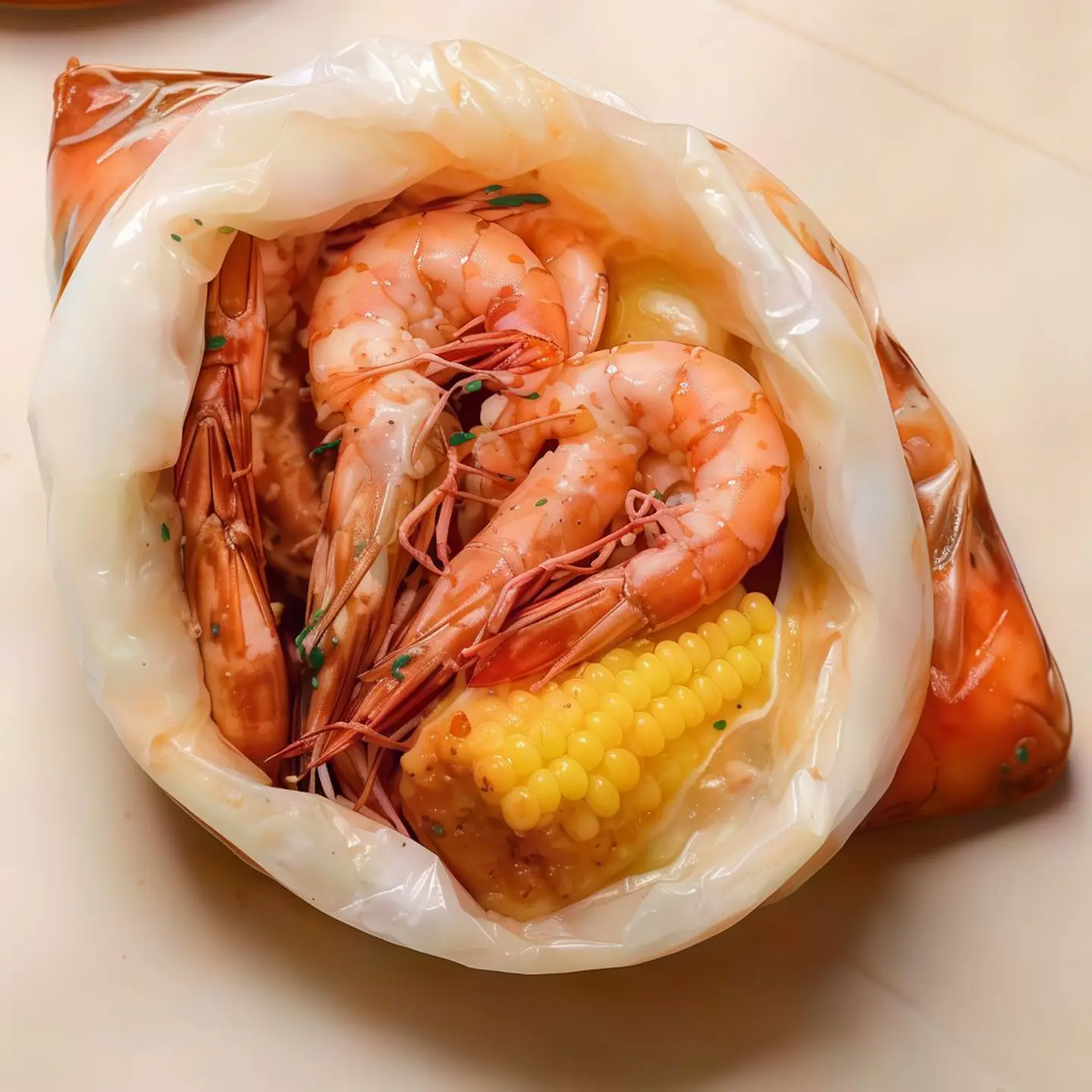 A Bag Of Creamy Shrimp