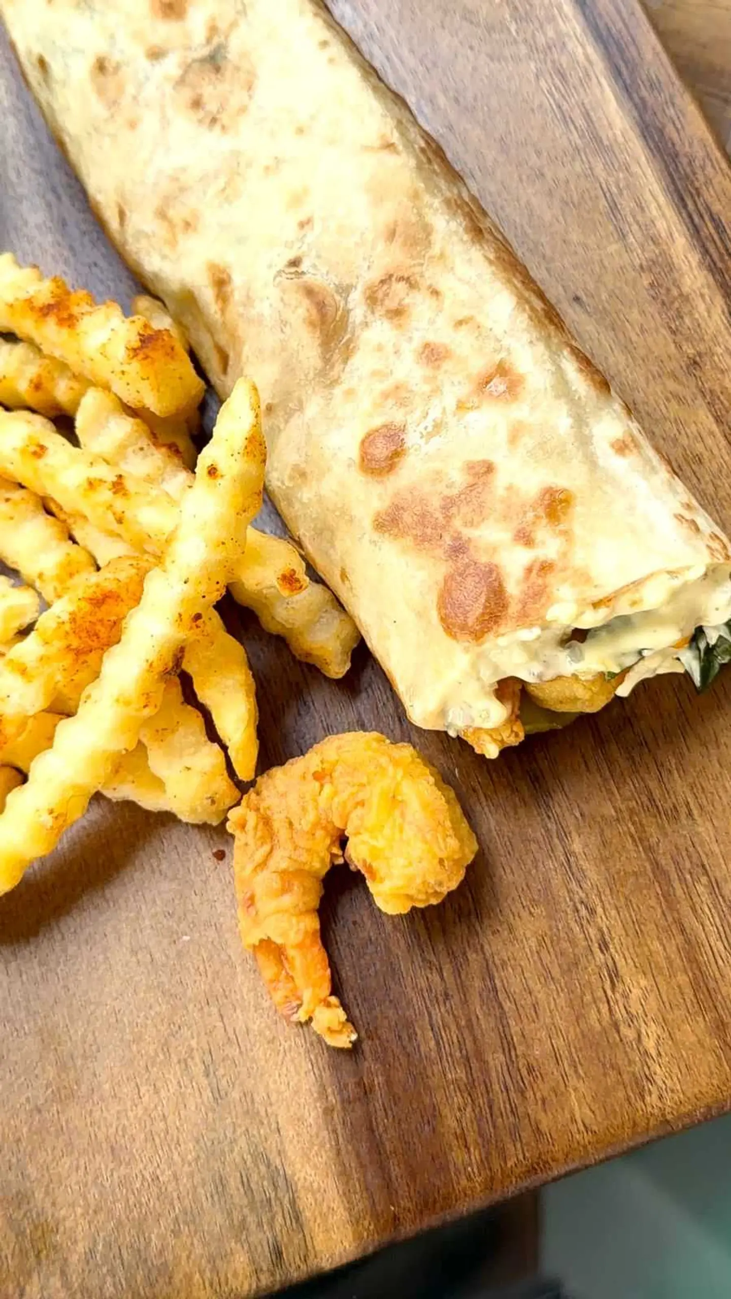 Shrimp Wrap Sandwich
