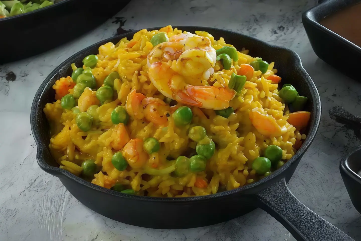 Curry Rice With Shrimp