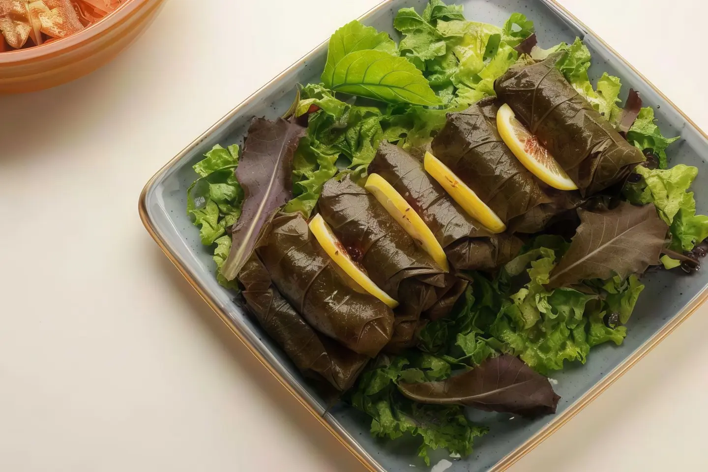 Grape Leaves Plate