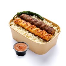 أرز مشكل كباب