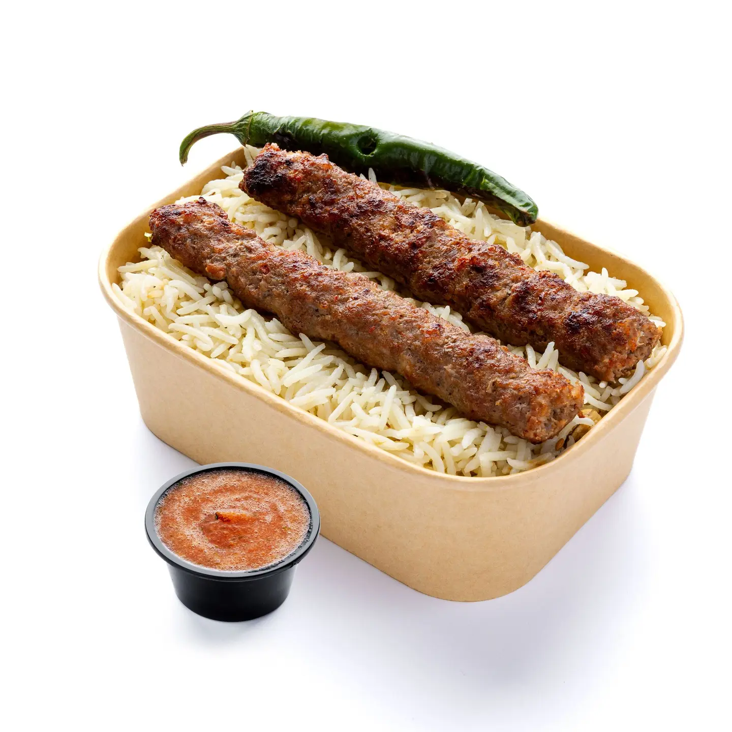 أرز كباب لحم نيشان