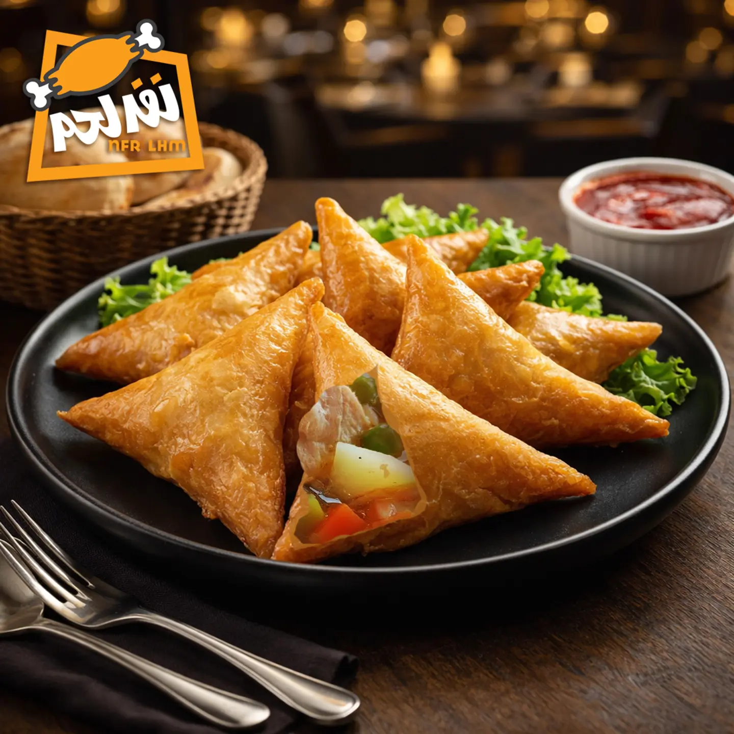 سمبوسة دجاج بالخضار