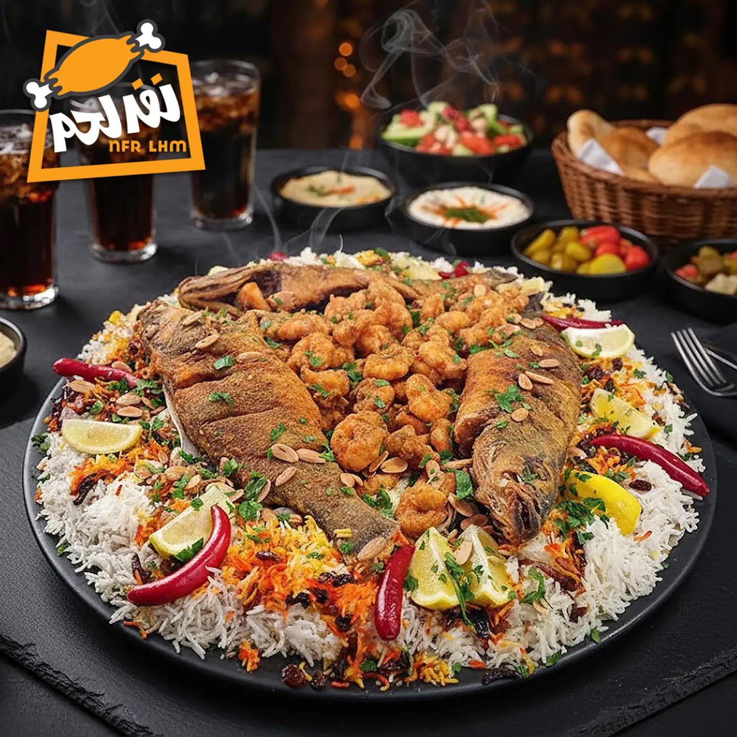 ٣ كغ سمك وربيان