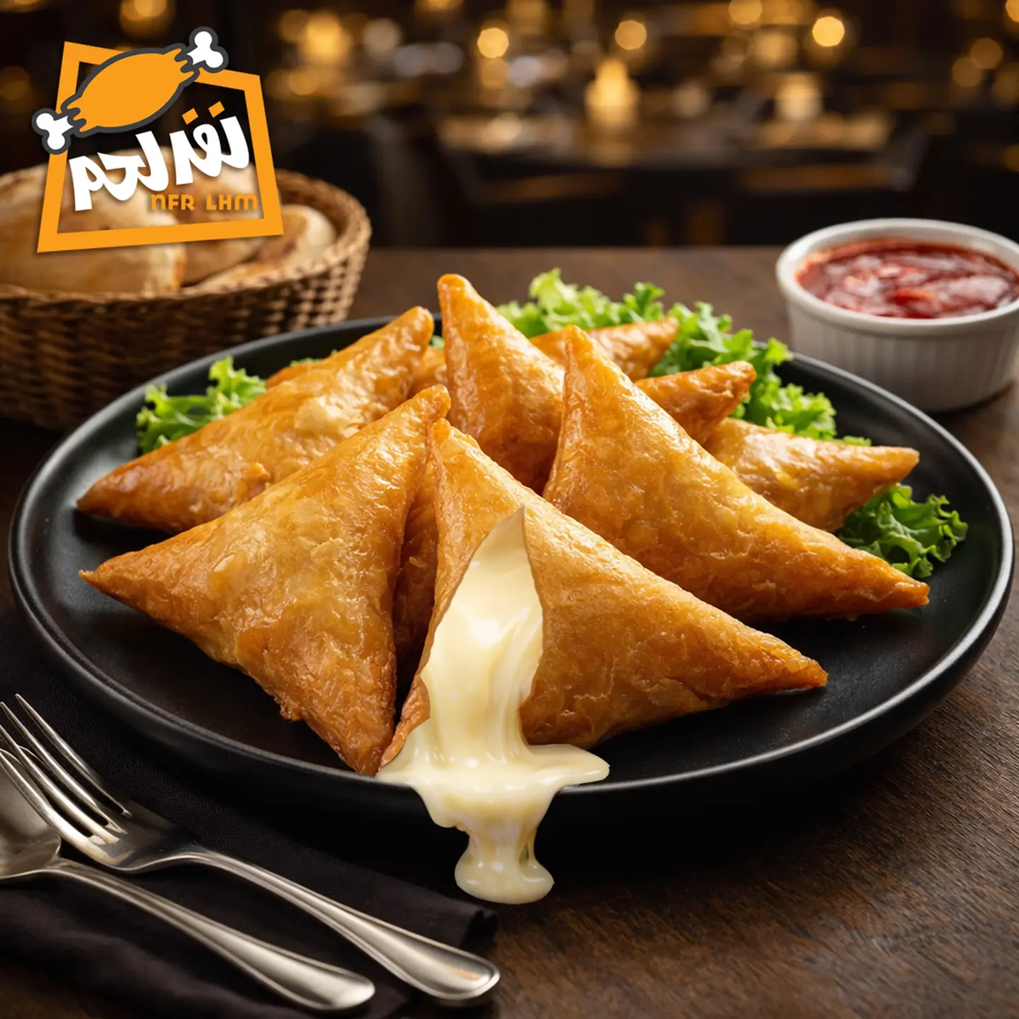 سمبوسة جبن سائل كرفت