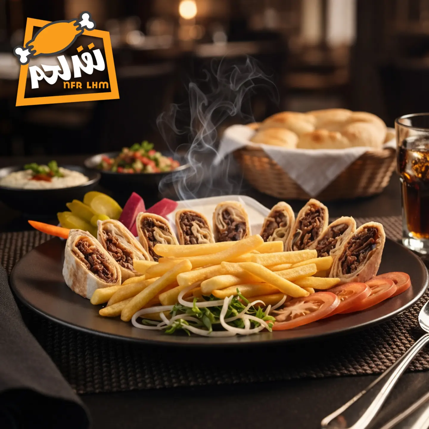 شاورما عربي لحم غنم