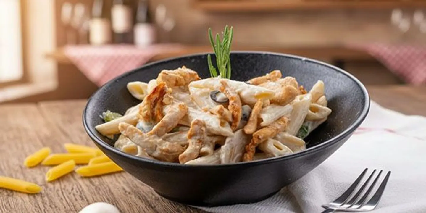 باستا وايت صوص دجاج