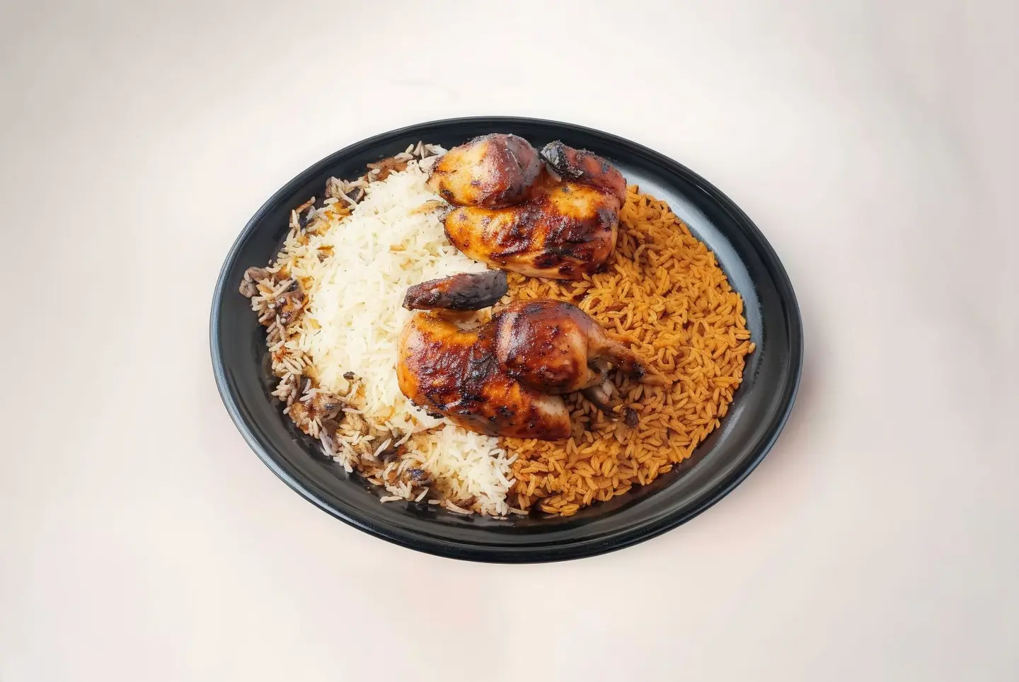 حبة دجاج شواية مع الأرز