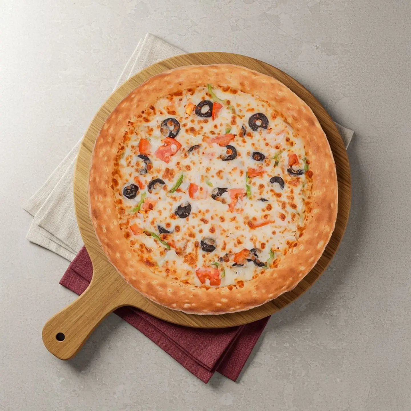 بيتزا خضار وسط