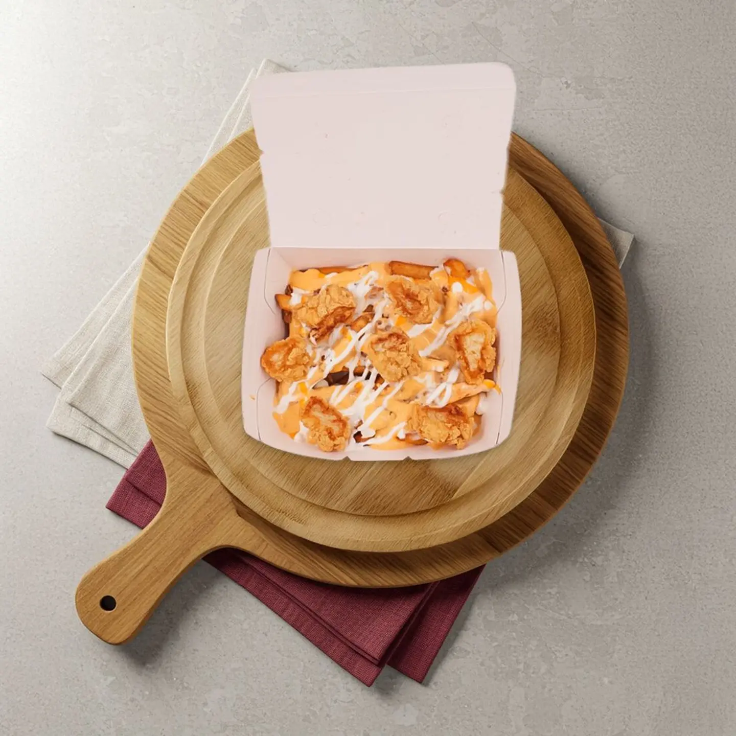 لودد فرايز مع إستربس الدجاج