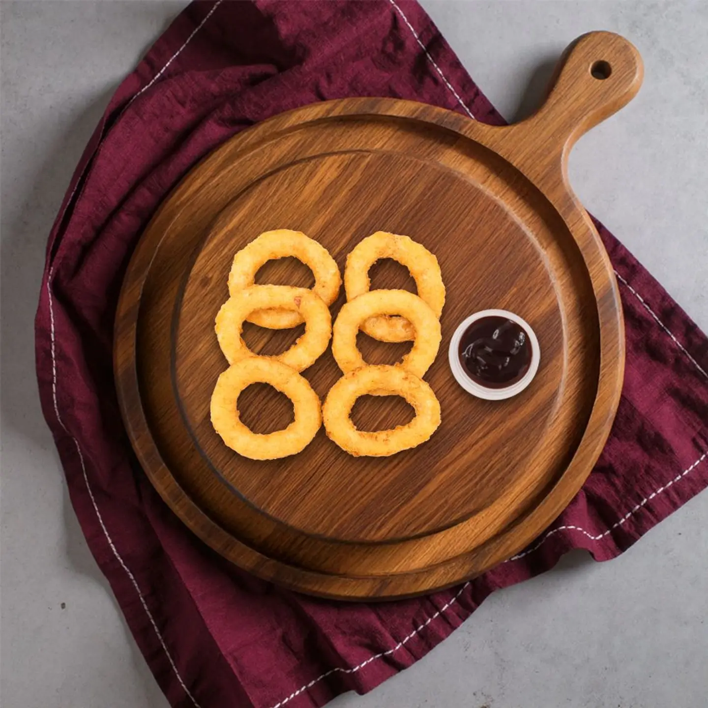 حلقات بصل مقلية