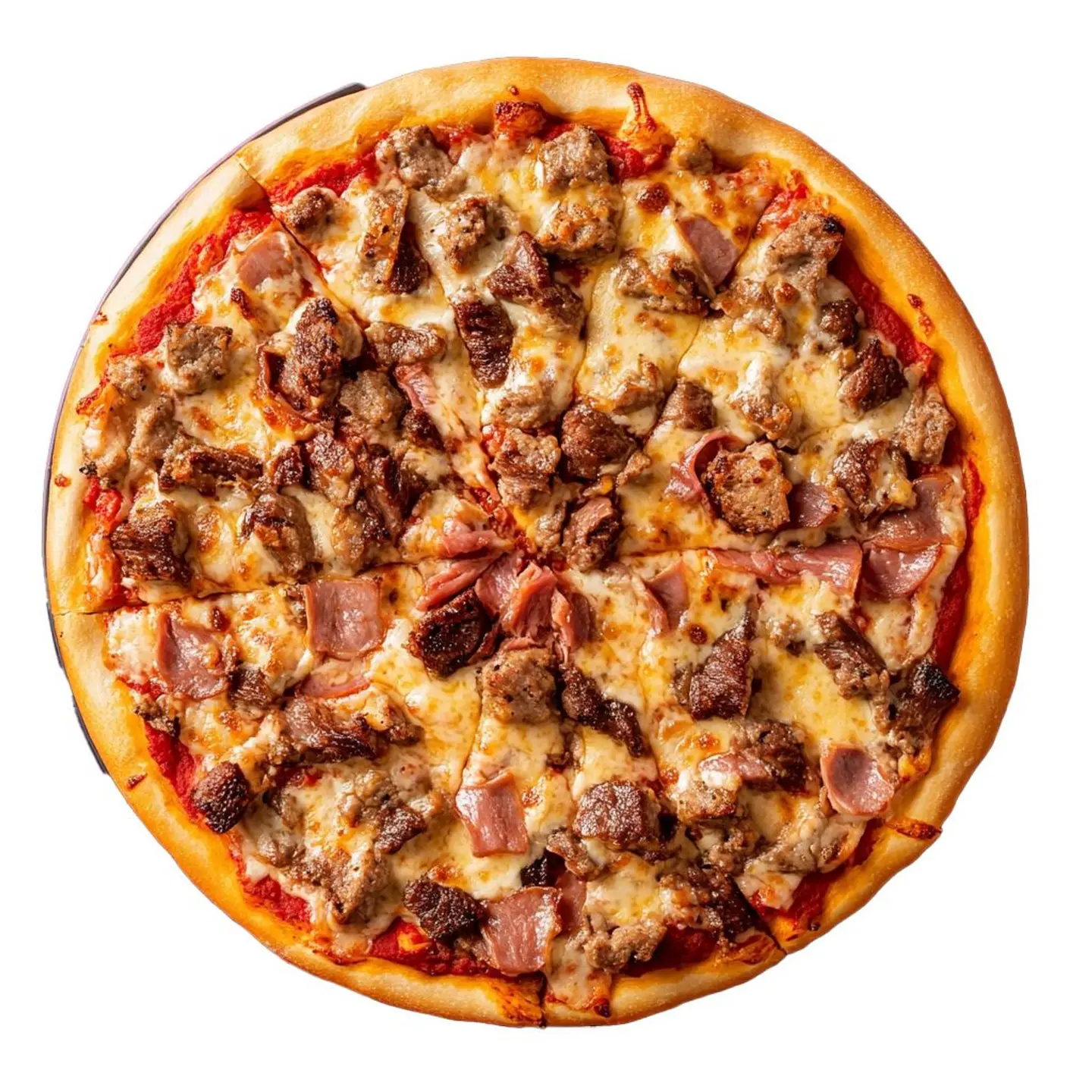 بيتزا سجق وبسطرمة كبير