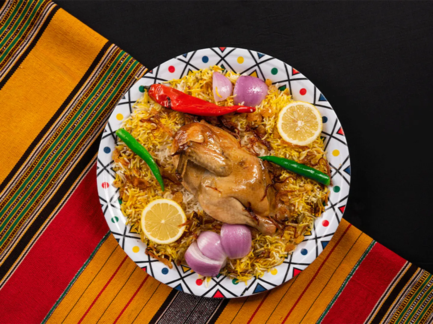 Half Hanith Chicken With Traditional Rice