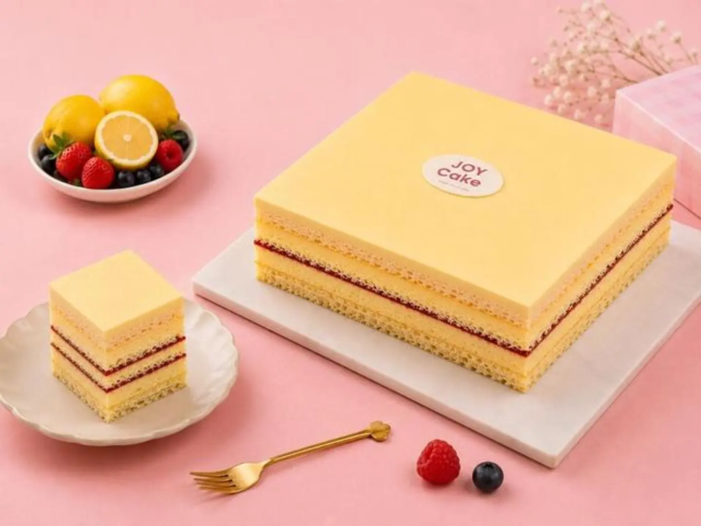 Lemon Berries Cake
