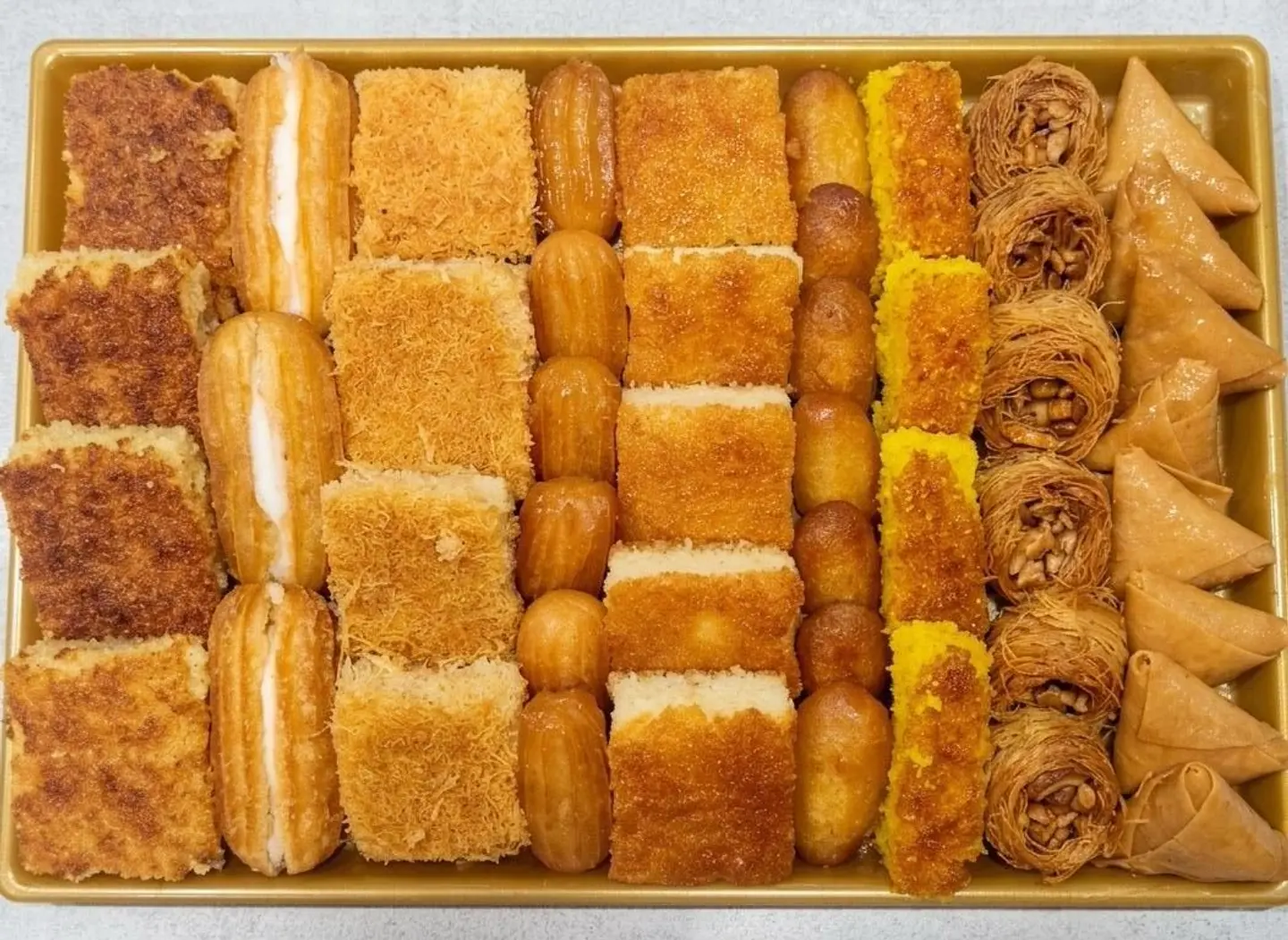 Large Plate Of Assorted Oriental Sweets
