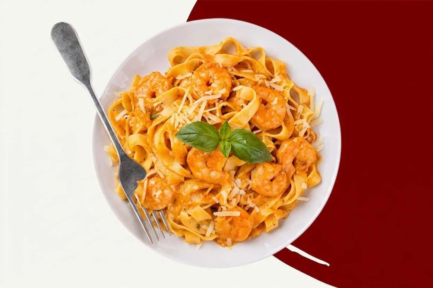 Shrimp Rosé Tagliatelle