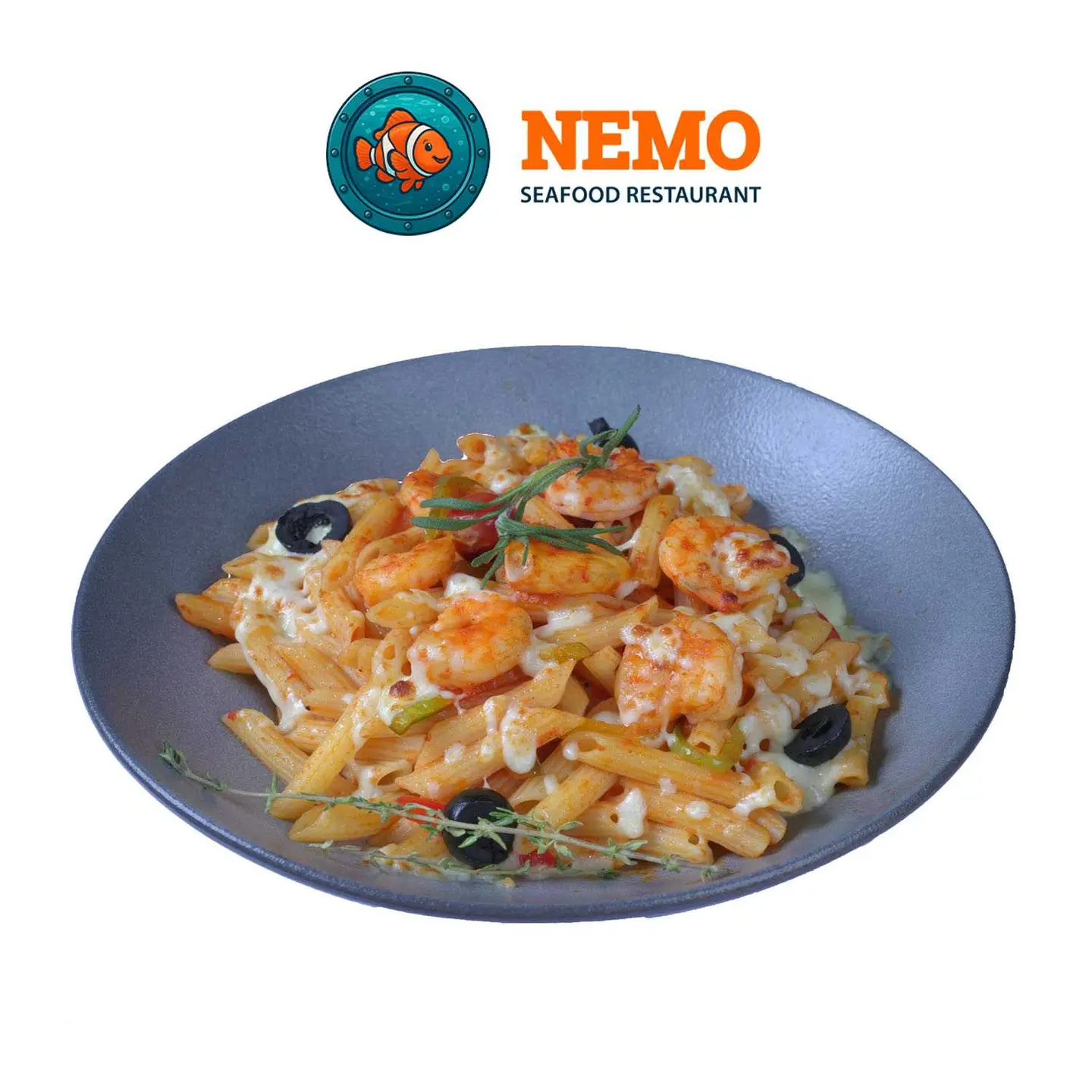 Penne Pasta With Shrimp Red Sauce