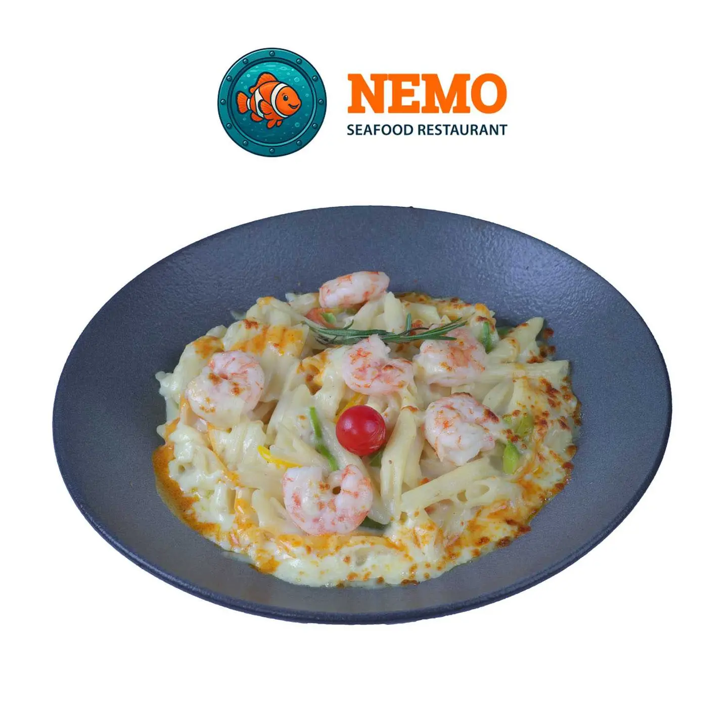 Penne Pasta With Shrimp White Sauce