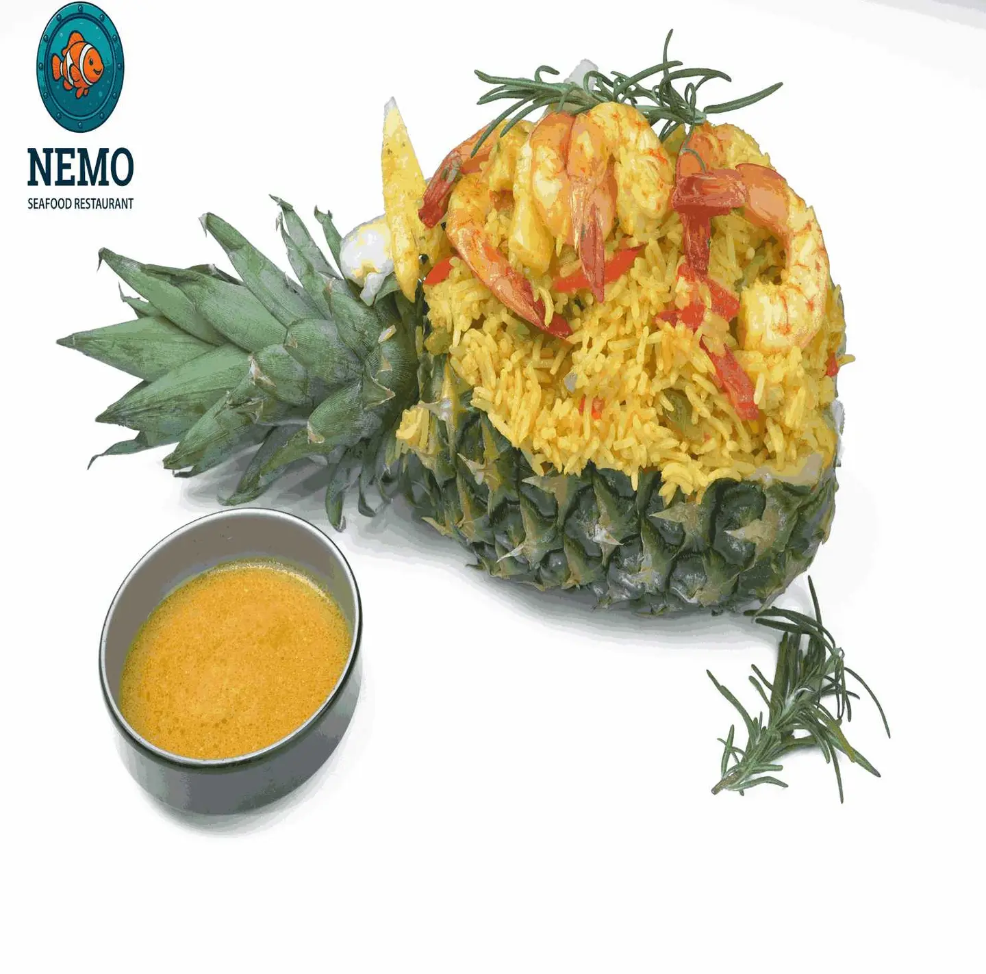 Plain Pineapple Shrimp Rice